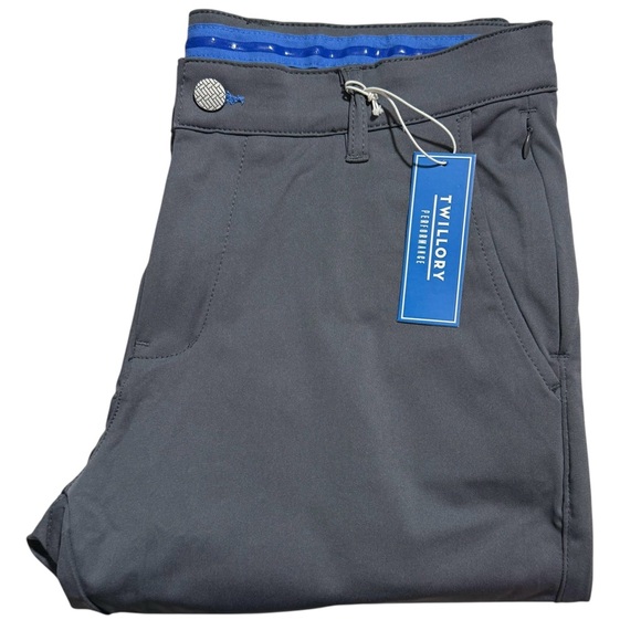 Twillory Technical Fabric Tailored Fit Performance Pants NWT 32x32 Dark Grey